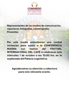 FESTIVAL INTERNACIONAL DEL CAFÉ