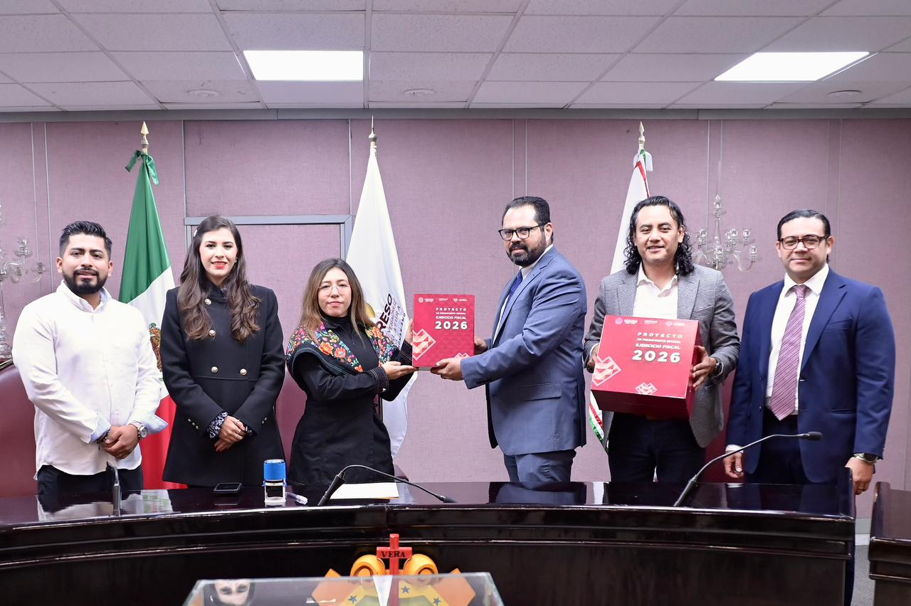 Recibe Congreso de Veracruz el proyecto de Presupuesto de Egresos 2026