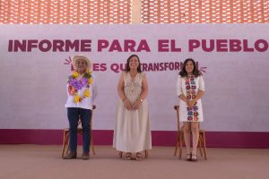 Diputada Naomi Santos rinde cuentas al distrito de Minatitlán